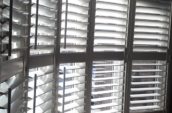 bow window vinyl shutters, oakville ontario